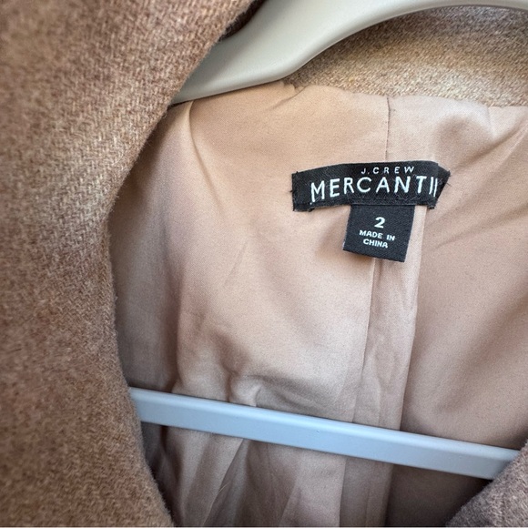 J.Crew City Coat Wool blend Camel Tan Size 2 - Picture 5 of 15